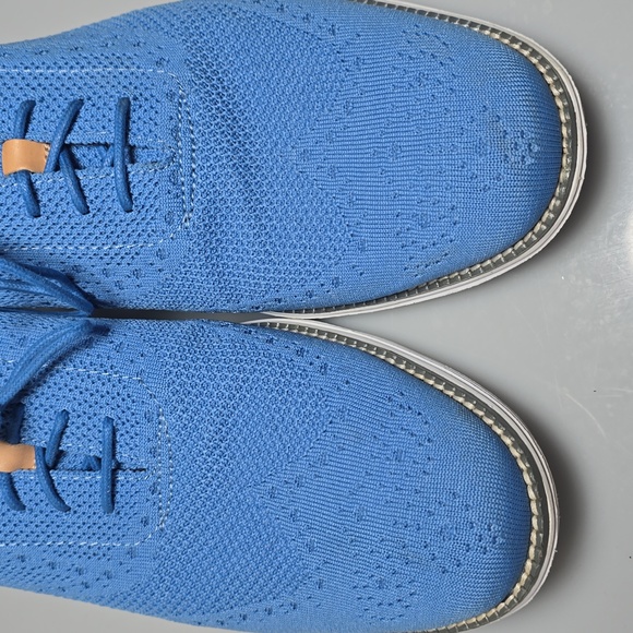 Cole Haan ØriginalGrand Stitchlite Wingtip Oxford  Pacific Blue Men's Size 13M - Picture 7 of 17